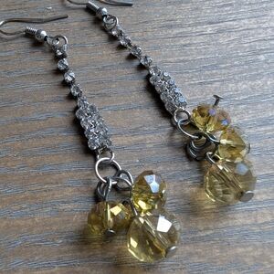 Stunning Bejewelled Drop Earrings